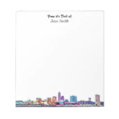 Personalisiert Cleveland Skyline Notepad Notizblock (Vorderseite)