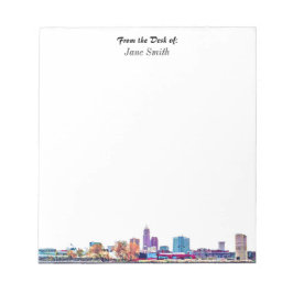 Personalisiert Cleveland Skyline Notepad Notizblock