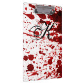 Personalisiert Clip Board Blutdruck Spritzer Vampi Klemmbrett (Rechts)
