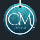 Personalisiert CM Cape May NJ Beach Weihnachten Ornament Aus Metall<br><div class="desc">CM Cape May NJ Beach Holiday Weihnachtsbaum Ornament - Es kann mit einem Namen,  Jahr oder jedem Text personalisiert werden,  den Sie hinzufügen möchten. -</div>