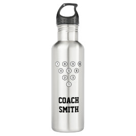 Personalisiert Coach 10-Button Bowling Button Rack Edelstahlflasche