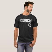 Personalisiert Coach's Name and Number Jersey Styl T-Shirt (Vorne ganz)