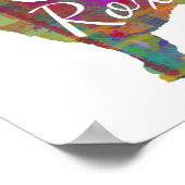 Personalisiert Cockapoo Dog Print Poster (Ecke)