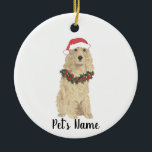 Personalisiert Cocker Spaniel (Blonde Tan Golden) Keramik Ornament<br><div class="desc">Machen Sie die schöne Liste in diesem Jahr mit einem Ornament Ihrer Lieblings-kleine Elf!</div>