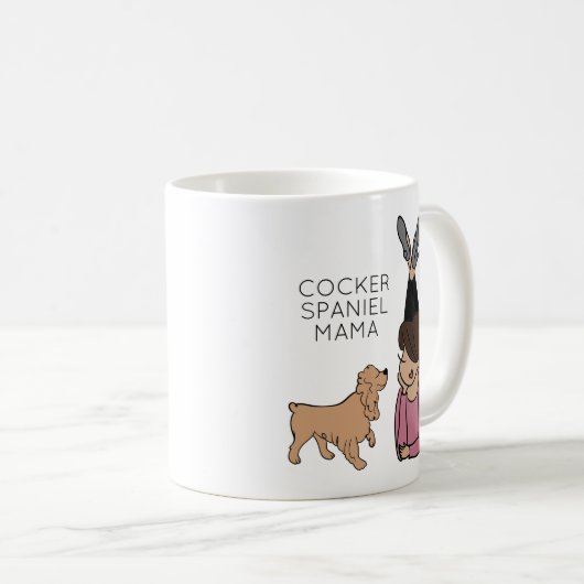 Personalisiert Cocker Spanisch Mama Kaffee Tasse (VorderseiteRechts)
