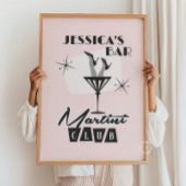 Personalisiert Cocktail Martini Bar Retro Poster