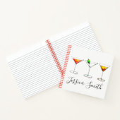 Personalisiert Cocktail Party Drinks Cosmo Martini Notizblock (Innenseite)