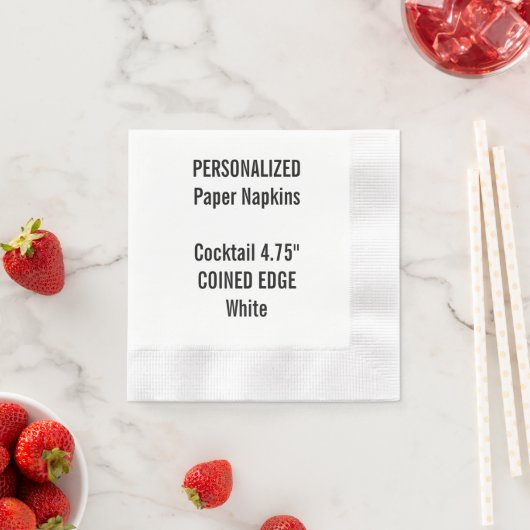 Personalisiert Cocktailpapier Napkins Serviette (Beispiel)