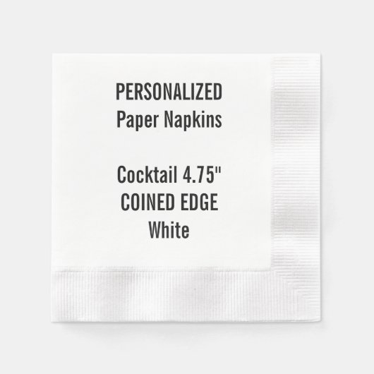 Personalisiert Cocktailpapier Napkins Serviette (Vorderseite)