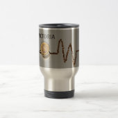 Personalisiert Coffee Caffein Heartbeat Trage Reisebecher (Mittel)
