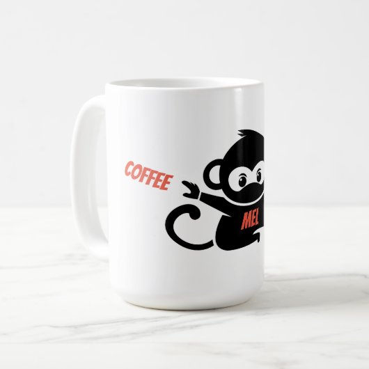 Personalisiert Coffee Ninja Kaffee Tasse (Vorderseite Links)