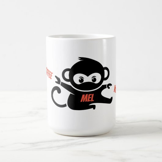 Personalisiert Coffee Ninja Kaffeetasse (Mittel)