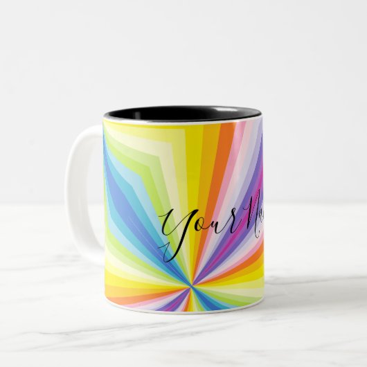 Personalisiert Coffee Tasse - Psychedelic - HAMbyW (Vorderseite Links)