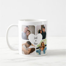 Personalisiert Collage Couple Tasse - Benutzerdefi