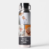 Personalisiert Collage Foto Bester Vater je Trinkflasche (Rückseite)