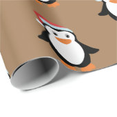 Personalisiert Collage Penguin - Funny Christmas Geschenkpapier (Rolleneckpunkt)