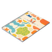 Personalisiert Color Splash Abstraktes Notebook Notizblock (Linke Seite)