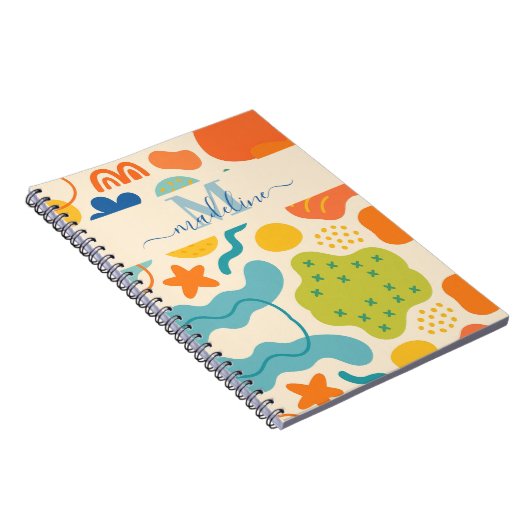 Personalisiert Color Splash Abstraktes Notebook Notizblock (Rechte Seite)