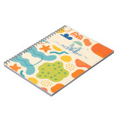 Personalisiert Color Splash Abstraktes Notebook Notizblock (Linke Seite)