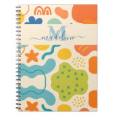 Personalisiert Color Splash Abstraktes Notebook Notizblock (Vorderseite)