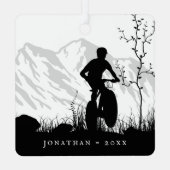 Personalisiert Colorado Mountain Bike Ornament Aus Metall (Rückseite)