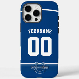 Personalisiert Colts Jersey American Football iPhone 16 Pro Max Hülle