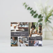 Personalisiert Company Foto Collage danke Postkarte (Stehend Vorderseite)