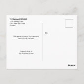 Personalisiert Company Foto Collage danke Postkarte (Rückseite)