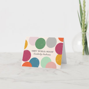 Personalisiert   Confetti Get Well bald Karte