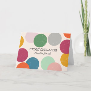 Personalisiert   Confetti Glückwünsche Karte