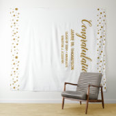 Personalisiert Confetti Herzlichen Glückwunsch Gra Wandteppich (Beispiel (Horizontal))