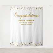 Personalisiert Confetti Herzlichen Glückwunsch Gra Wandteppich (Vorderseite)