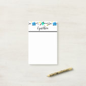 Personalisiert Confetti Post-it Klebezettel (Auf Schreibtisch)