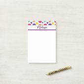 Personalisiert Confetti Post-it Klebezettel (Auf Schreibtisch)
