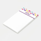 Personalisiert Confetti Post-it Klebezettel (angewinkelt)