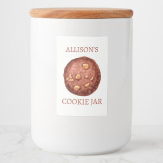 Personalisiert Cookie Jar Lebensmitteletikett