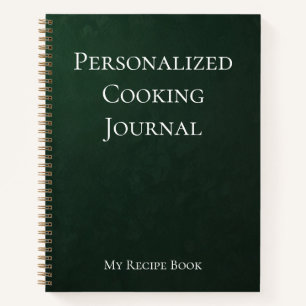 Personalisiert Cooking Journal Notizblock
