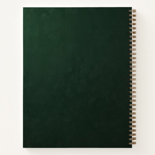 Personalisiert Cooking Journal Notizblock (Rückseite)