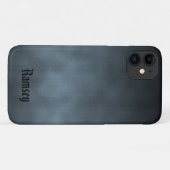 Personalisiert Cool Grau Goth Ombre Art Case-Mate iPhone Hülle (Rückseite (Horizontal))