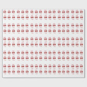 Personalisiert Coquette Cherry Bow Geschenkpapier (Flach)