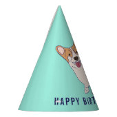 Personalisiert Corgi Dog Paper Partyhütchen (Links)