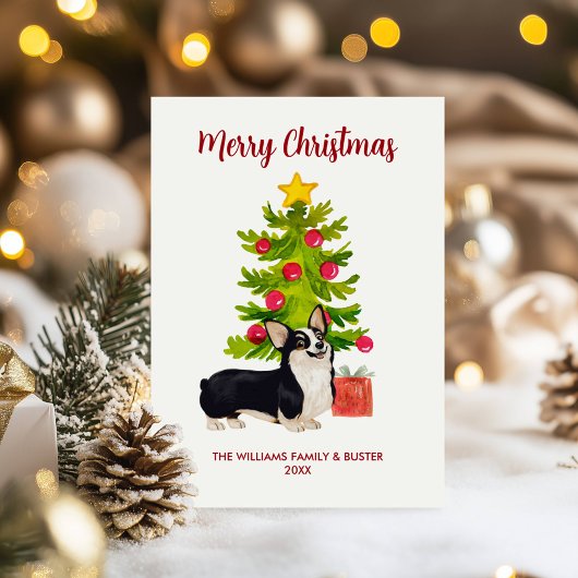 Personalisiert Corgi Dog Weihnachten