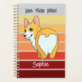 Personalisiert Corgi Journal - Planner Planer (Vorderseite)