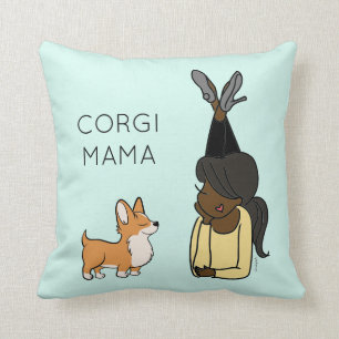 Personalisiert Corgi Mama Throw Kissen