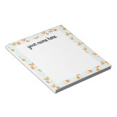 Personalisiert Corgi Notepad Notizblock (angewinkelt)