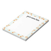 Personalisiert Corgi Notepad Notizblock (Rotiert)