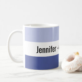 Personalisiert Corrie Addict Two Tone Blue Kaffeetasse