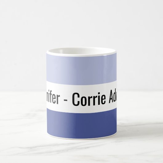 Personalisiert Corrie Addict Two Tone Blue Kaffeetasse (Mittel)