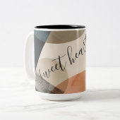 Personalisiert Cosy Bohemisch Zweifarbige Tasse (Vorderseite Links)