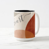 Personalisiert Cosy Bohemisch Zweifarbige Tasse (VorderseiteRechts)